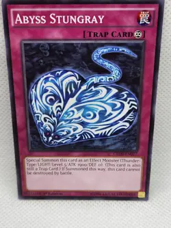 Yugioh Trap Card Abyss Stungray CROS-EN077 1st Edition Common NM - Image 3