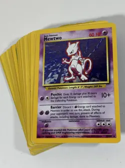 Pokemon Card Lot Wotc 42 Cards Mewtwo Holo Base Set Jungle Fossil Rocket - Image 1