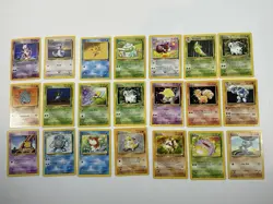 Pokemon Card Lot Wotc 42 Cards Mewtwo Holo Base Set Jungle Fossil Rocket - Image 2