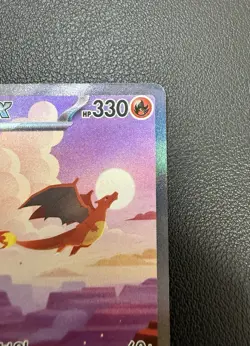Charizard ex 201/165 Sv Pokemon Card 151 Holo Sar Full Alt Art Korean LP - Image 5