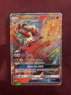 Blaziken GX 28/168 - Pokemon TCG Celestial Storm Sun & Moon Ultra Rare Card NM - Image 1