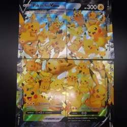 Pikachu V-Union [Set of 4] SWSH: Sword & Shield Promo Cards Holo - Image 1