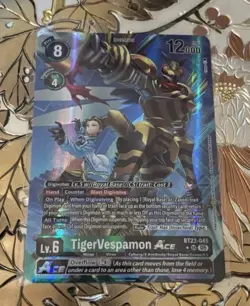 Digimon Card Game TigerVespamon ACE BT23-045 SR Alt Art Hackers Slumber AUC - Image 1