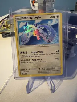 Pokemon Shining Lugia SM82 Shining Legends Promo Holo Basic Pokemon TCG Card - Image 1