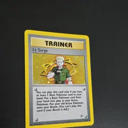Pokemon TCG Lt. Surge Trainer 17/132 Gym Heroes Vintage Card From 2000 LP+ - Image 2