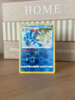 FERALIGATR RARE REVERSE HOLO FUSION STRIKE POKEMON CARD MINT CONDITION SWSH - Image 1