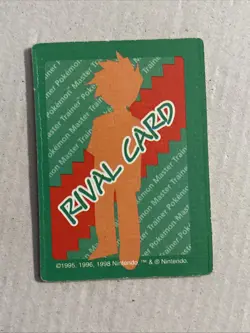 Pokemon Master Trainer Board Game 1999 Replacement Rival Card Gary/Arcanine - Image 2