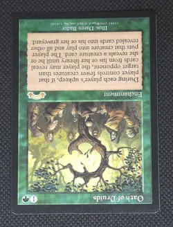 MTG Oath of Druids - Exodus - Rare - Vintage Magic The Gathering NM - Image 2