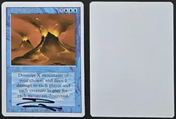 SIGNED MtG Magic Douglas Shuler Revised Artist Proof _ VOLCANIC ERUPTION _ 1/100 - Image 1