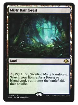 Magic The Gathering MTG Modern Horizons 2 MH2 2021 #250 Misty Rainforest NM x1 - Image 1