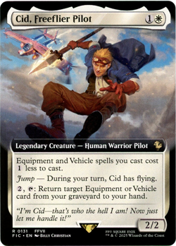 Cid, Freeflier Pilot (Extended Art) - 0131 - Final Fantasy - MTG - NM/M - Image 1