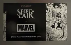 MTG Secret Lair Marvel Spider-Man Venom Unleashed (Inks) Non-Foil Sealed - Image 1