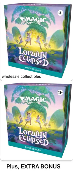 (2) PREORDER Magic The Gathering Lorwyn Eclipsed PreRelease MTG Box LOT Jan ship - Image 1