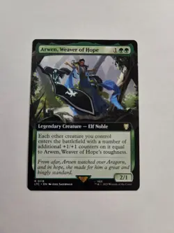 MTG Lord of the Rings-Arwen,Weaver of Hope-NM-Extended Art-118 - Image 1