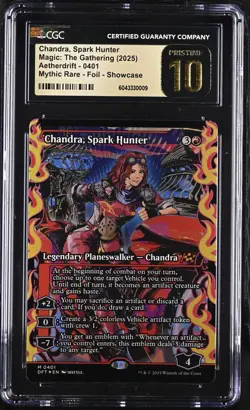 Graded Pristine 10 CGC - Magic The Gathering - Chandra , Spark Hunter #0401 - Image 3