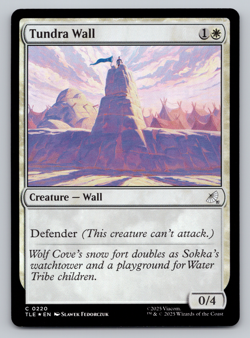 Tundra Wall FOIL (C) - MTG- Avatar: The Last Airbender TLA - Image 1