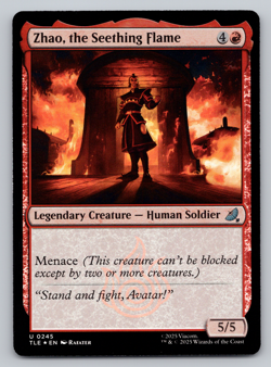 Zhao, the Seething Flame FOIL - Avatar Last Airbender - MTG - Image 1