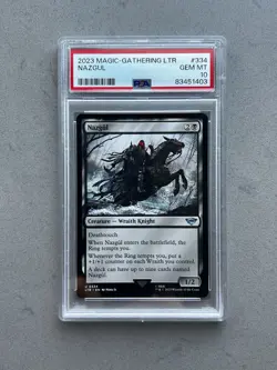 Nazgul #334 Magic the Gathering Lord Of The Rings 0334 LTR Non Foil ~ PSA 10 - Image 1