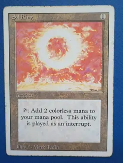 Magic the Gathering MTG Revised SOL RING U HP 1994 Vintage Nice! - Image 1