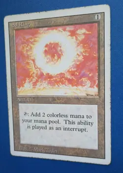 Magic the Gathering MTG Revised SOL RING U HP 1994 Vintage Nice! - Image 2