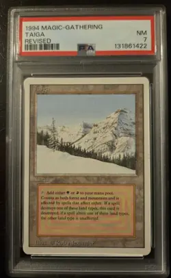 Magic: The Gathering Badlands Revised 1994 NM PSA 7 - Image 1