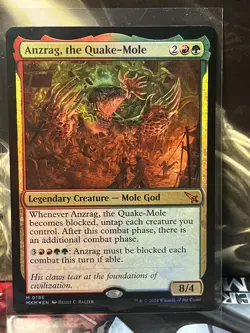 ANZRAG, THE QUAKE-MOLE - FOIL - Mint/NM - M 186 - Murders at Karlov Manor Mythic - Image 1