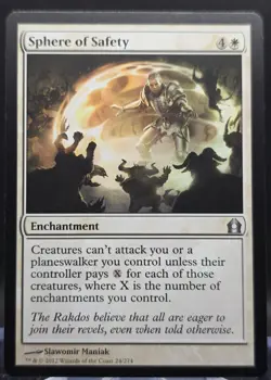 Sphere of Safety #24 Return to Ravnica Regular Uncommon NM - Image 1