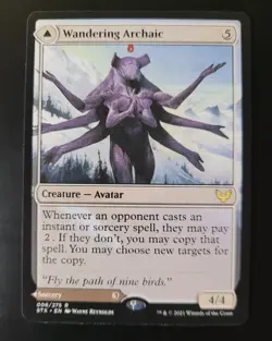 Wandering Archaic 6 MTG Strixhaven: School of Mages (STX) Rare NM - Image 1