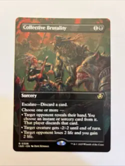 Collective Brutality Borderless Innistrad Remastered NM MTG - Image 1