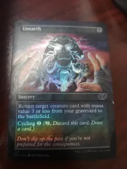 Unearth (Borderless) Double Masters 2022 Foil - Image 1