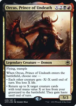 Orcus, Prince of Undeath - Prerelease Promo FOIL (Near Mint NM) Magic Magic - Image 1