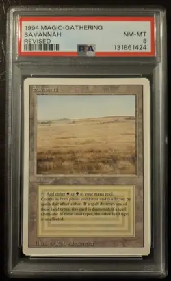 MTG: Revised: Savannah - Graded PSA NM 7 - Image 1