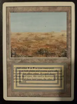 MTG Magic The Gathering SCRUBLAND Dual Land REVISED EDITION! VINTAGE! - Image 1