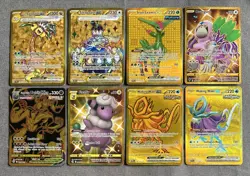 Pokemon Gold Secret Rare Card Lot of 8 NM/M Cards Oranguru Exeggutor Urshifu - Image 1