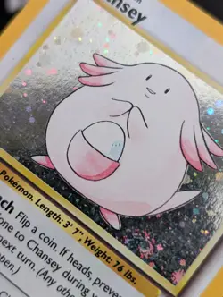 Chansey - 3/102 - Pokemon Base Set Unlimited Holo Rare Card WOTC MP - Image 4