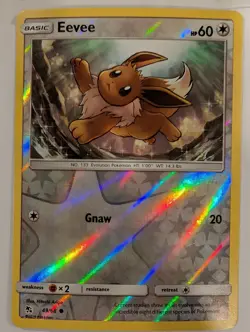 Eevee 49/68 - Hidden Fates Pokemon Reverse Holo Foil Nice! - Image 1