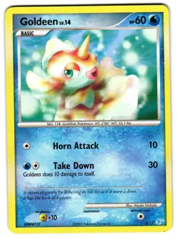 Pokemon DP Trainer Kit: Manaphy & Lucario Goldeen #3/12 Common Lightly played - Image 1