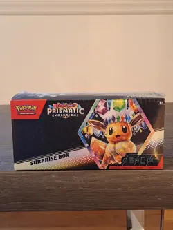 Pokemon TCG Scarlet & Violet Prismatic Evolutions Surprise Box Sealed - Image 1