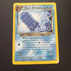 Dark Omanyte - 37/105 Neo Destiny Unlimited Uncommon Pokemon - LP - Image 1