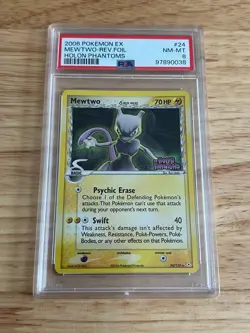 Pokemon 2006 Mewtwo Delta Species Holon Phantoms Reverse Holo/Foil #24/110 PSA 8 - Image 1