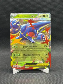 Pokemon TCG Mega Heracross ex 004/094 Me02: Phantasmal Flames Double Rare - Image 1