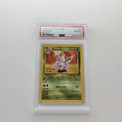 2000 Pokemon Game Nidorino 54 Base Set II 2 PSA 8 - Image 1