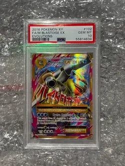 PSA 10 M Blastoise EX XY Evolutions 102/108 Full Art NEW CERT Pokemon AUTHENTIC - Image 1