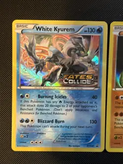 Pokemon TCG Zygarde XY Xy129 Holo Prerelease Promo White Kyruem Xy128 Lot #1 - Image 2