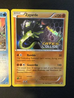 Pokemon TCG Zygarde XY Xy129 Holo Prerelease Promo White Kyruem Xy128 Lot #1 - Image 3