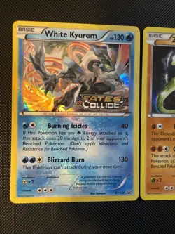 Pokemon TCG Zygarde XY Xy129 Holo Prerelease Promo White Kyruem Xy128 Lot #1 - Image 5