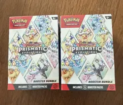 Pokemon TCG: Prismatic Evolutions Booster Bundles, Set of 2 NEW & SEALED - Image 1