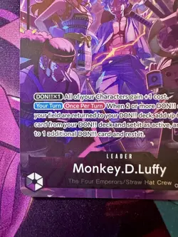 2025 One Piece Monkey D. Luffy OP09-061 Leader 2nd Anniversary Promo English NM - Image 4
