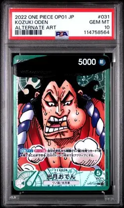 2022 One Piece Japanese Kozuki Oden Leader Alternate Art OP01 PSA 10 - Image 1