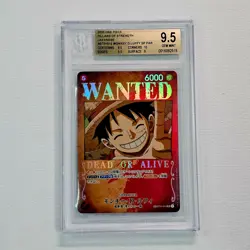 2023 ONE PIECE JPN PILLARS OF STRENGTH #ST01-012 MONKEY D. LUFFY BGS 9.5 @2B - Image 1